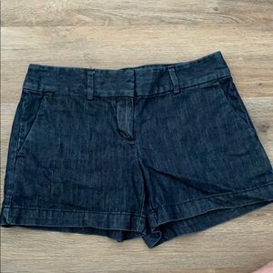 Loft dark wash jean short